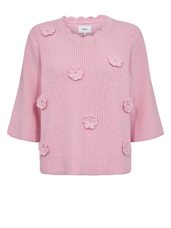 Roze trui met bloem detail Numarsie Numph 