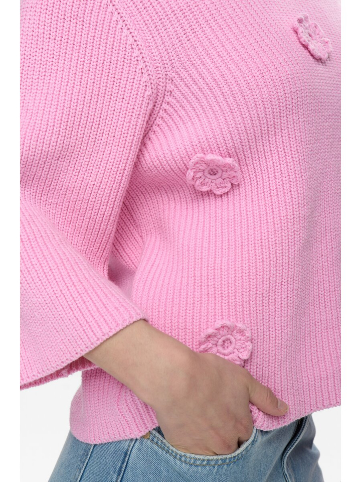 Roze trui met bloem detail Numarsie Numph 