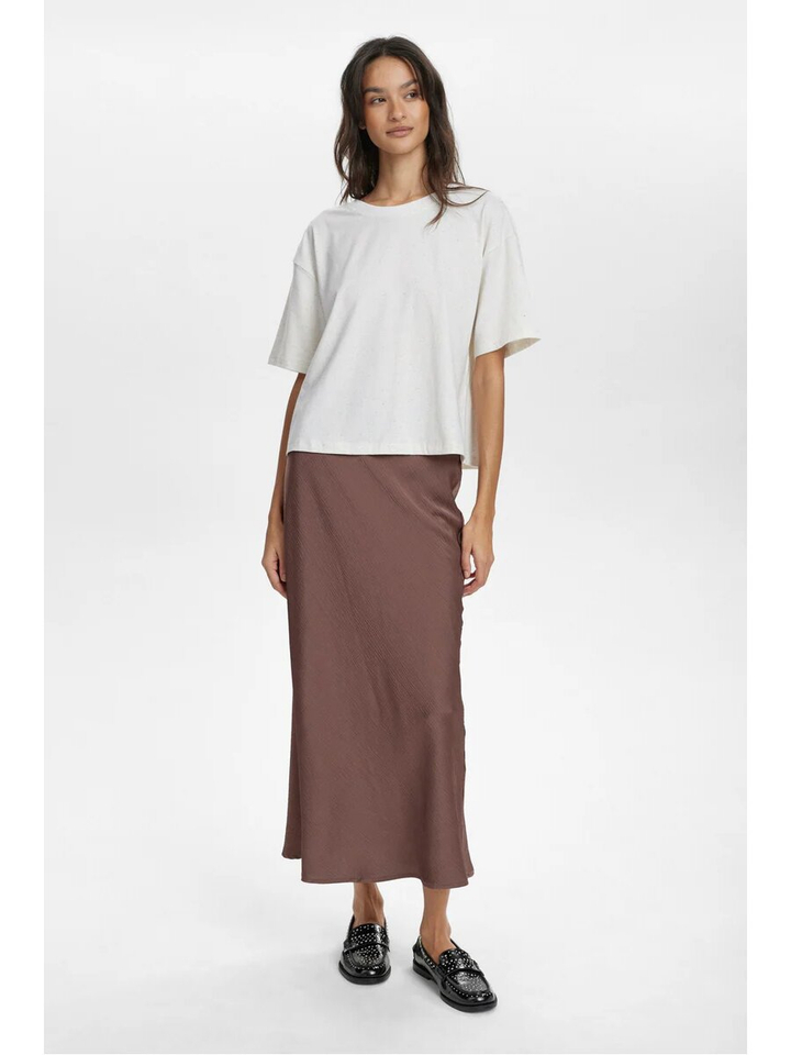 Witte gespikkelde t-shirt Nuhubana Numph