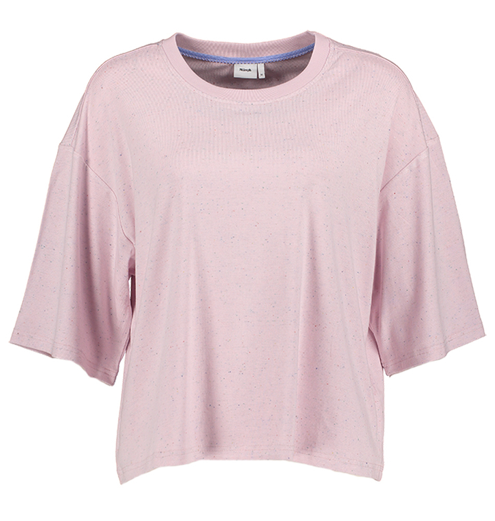 Roze gespikkelde t-shirt Nuhubana Numph
