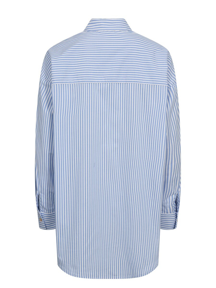 Blauwe gestreepte bloes Nuhaily Numph