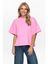 Roze oversized katoenen t-shirt Numph