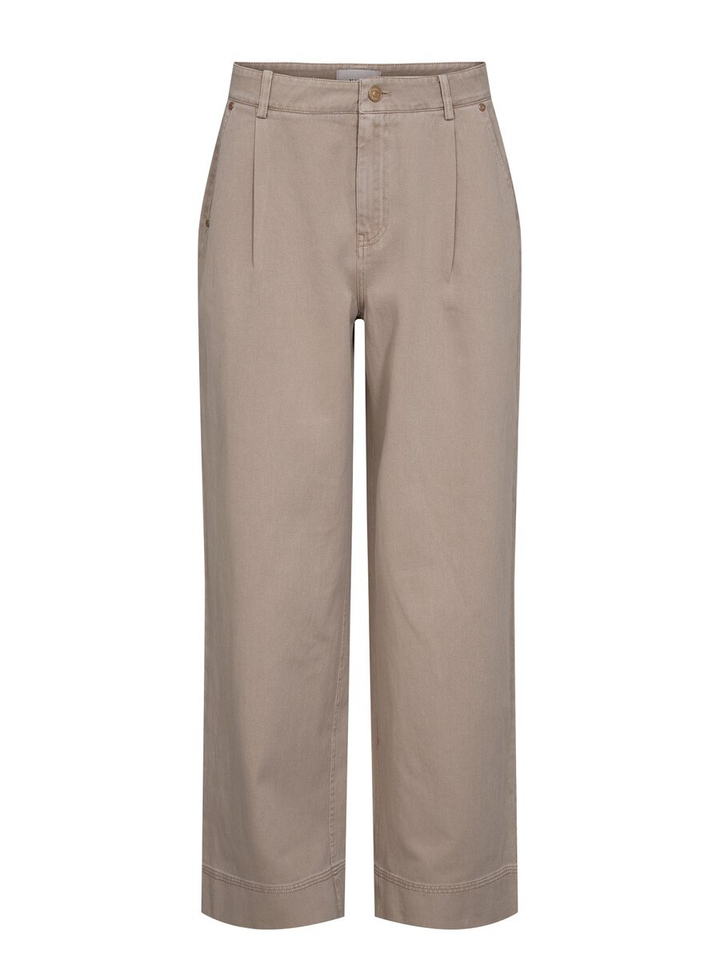 Beige loose fit broek Numariam Numph