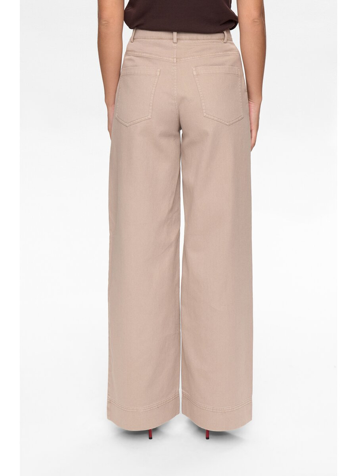 Beige loose fit broek Numariam Numph