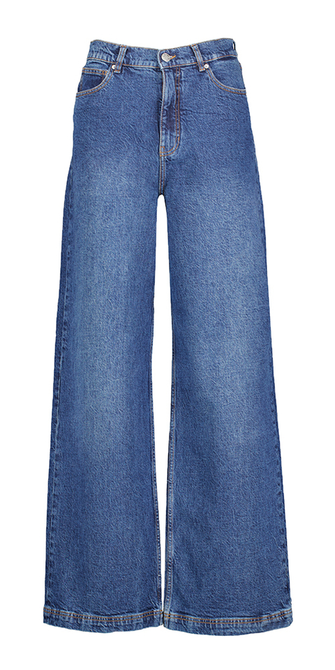 Donkerblauwe straight fit jeans Lacuba Munthe