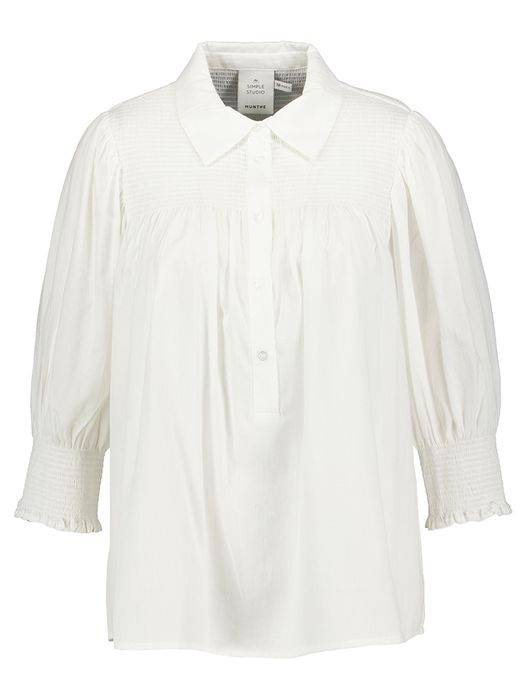 Witte losvallende bloes met smok Chapter Munthe