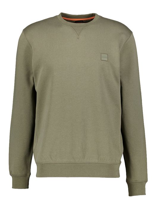 Kaki katoenen sweater Westart Hugo Boss