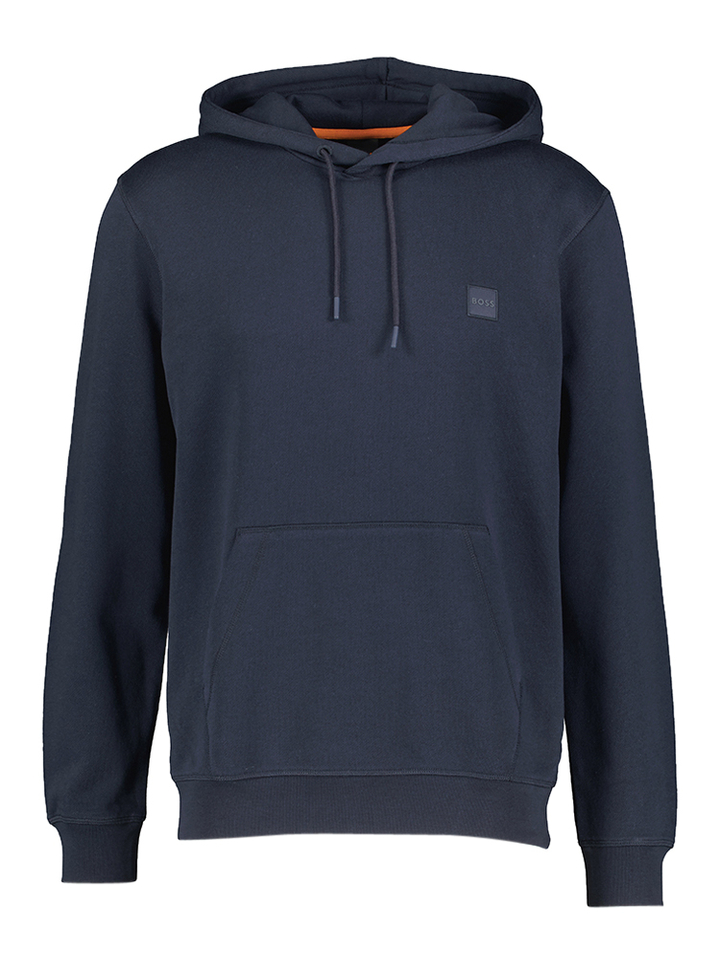 Donkerblauwe sweater met kap Wetalk Boss Orange