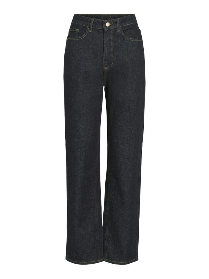 Donkerblauwe straight jeans Vikelly Vila
