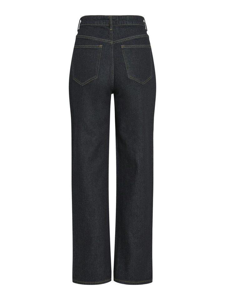 Donkerblauwe straight jeans Vikelly Vila