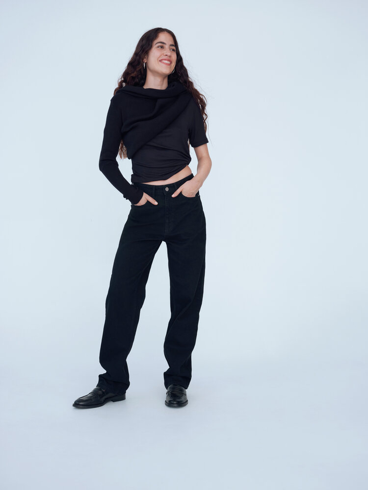 Zwarte straight jeans Vikelly Vila