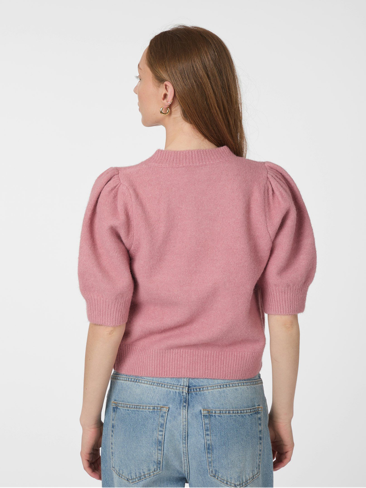 Roze gilet met knopen Trudy Neo Noir 