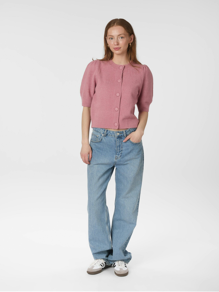 Roze gilet met knopen Trudy Neo Noir 