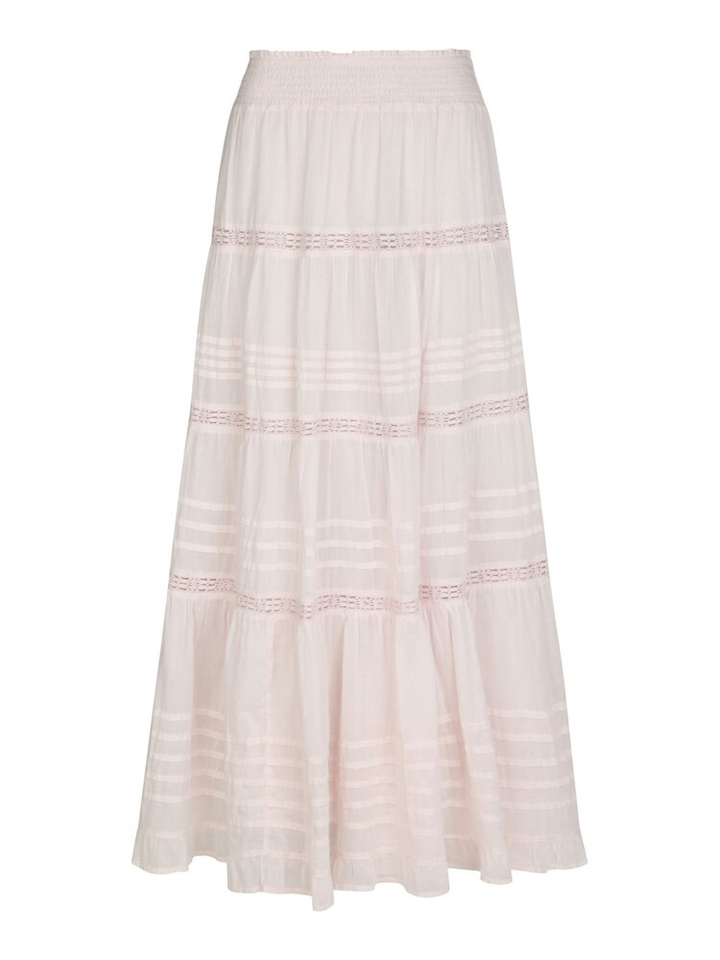 Roze rok met broderie en elastiek Felicia Neo Noir