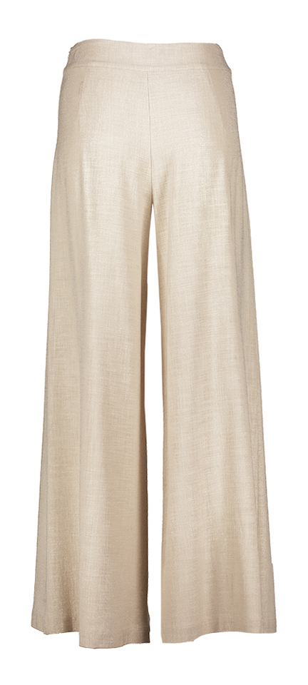 Beige broek met linnenlook Tempia Furore