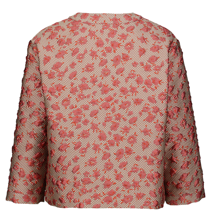 Oud roze blazer met print Jeo Furore 