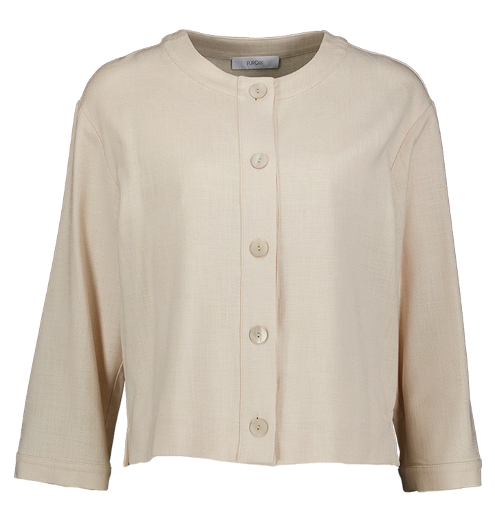 Beige soepelvallende cardigan Beo Furore 