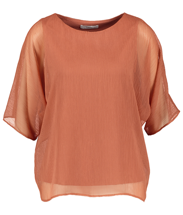 Oud roze soepelvallende bloes Buono Furore 