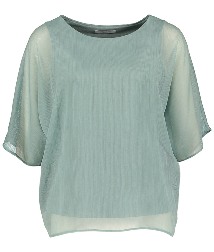 Groene doorzichtige blouse Buono Furore