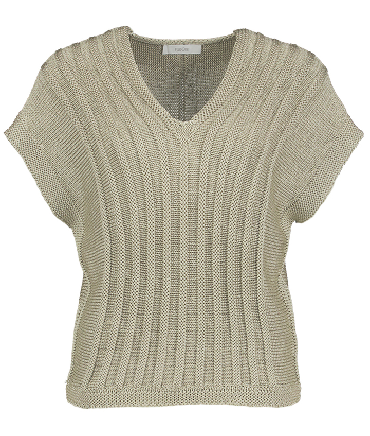 Beige trui met structuur Piume Furore