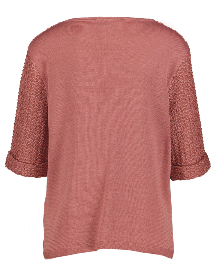 Roze trui met structuur Palmira Furore