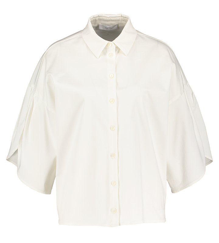 Ecru bloes met kraag Bing Furore