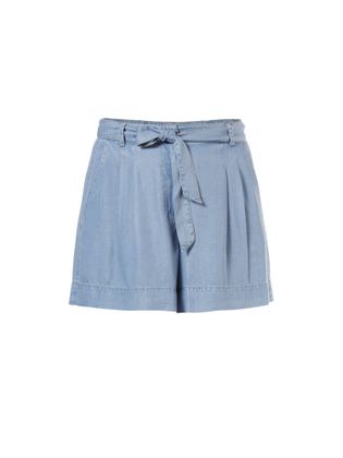 Beaumont Blauwe short in soepelvallende jeans look Faya