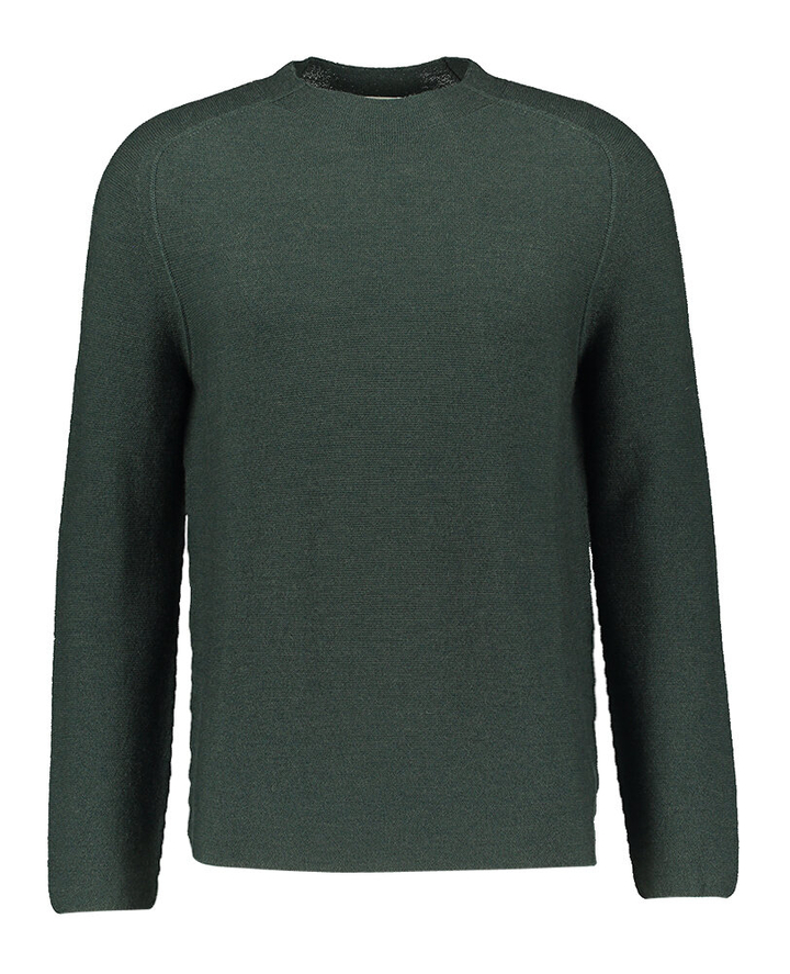 Groene wollen pull met ronde hals Phil Petter