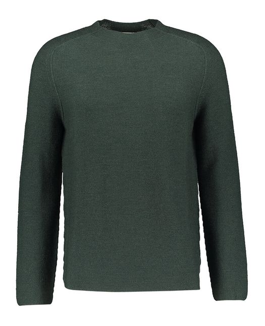 Groene wollen pull met ronde hals Phil Petter