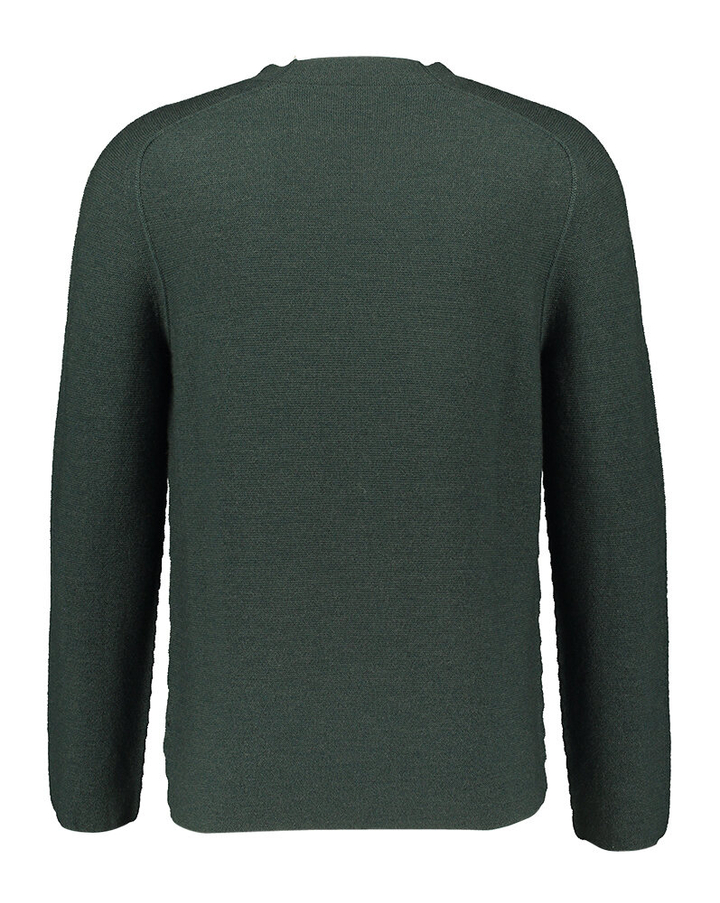 Groene wollen pull met ronde hals Phil Petter