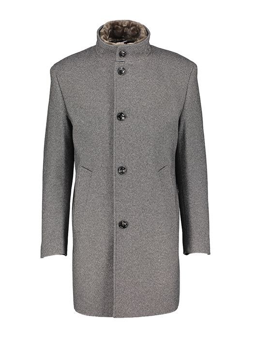 Grijs en zwarte mantel Bugatti