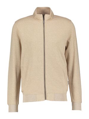 Gilet in beige en wit gestreepte print Bugatti