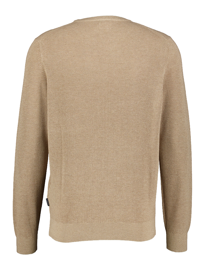Beige trui met ronde hals en lange mouwen Bugatti 