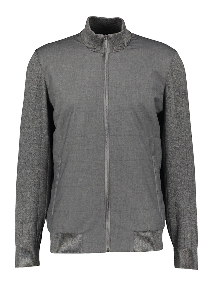 Grijz gilet met rits Bugatti 