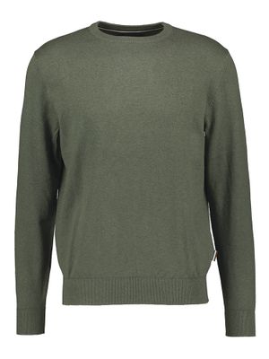 Groene pull met ronde hals en lange mouwen Bugatti