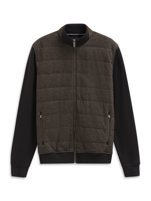 Bruine cardigan met rits Bugatti