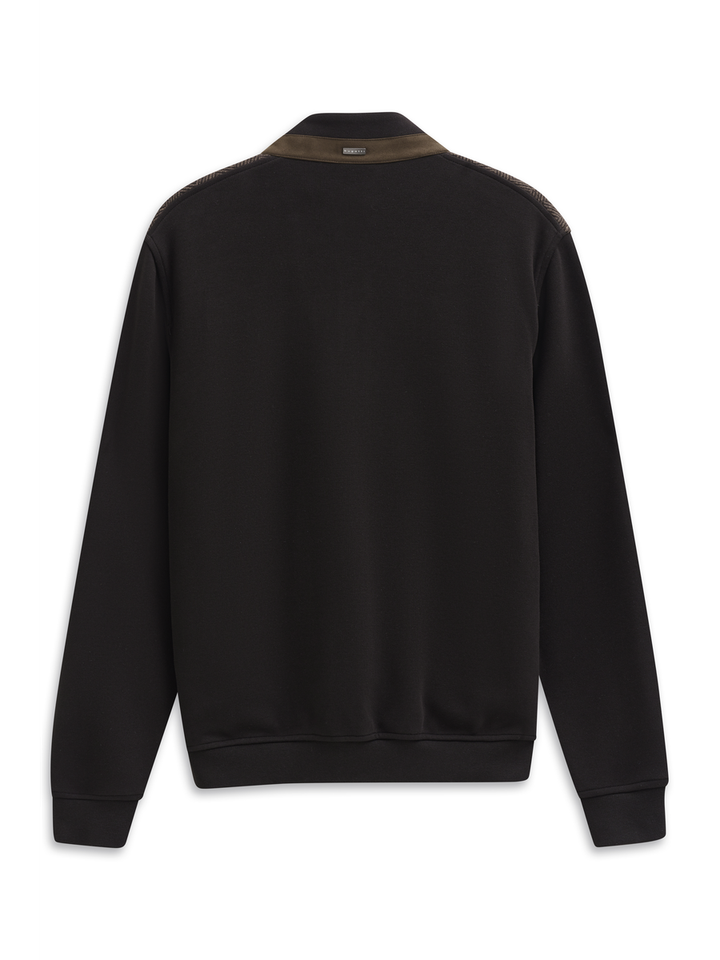 Bruine cardigan met rits Bugatti 