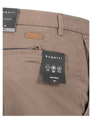 Bruine slim fit broek Bugatti