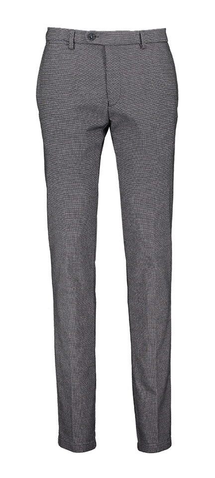 Grijze modern fit broek met stretch Bugatti 