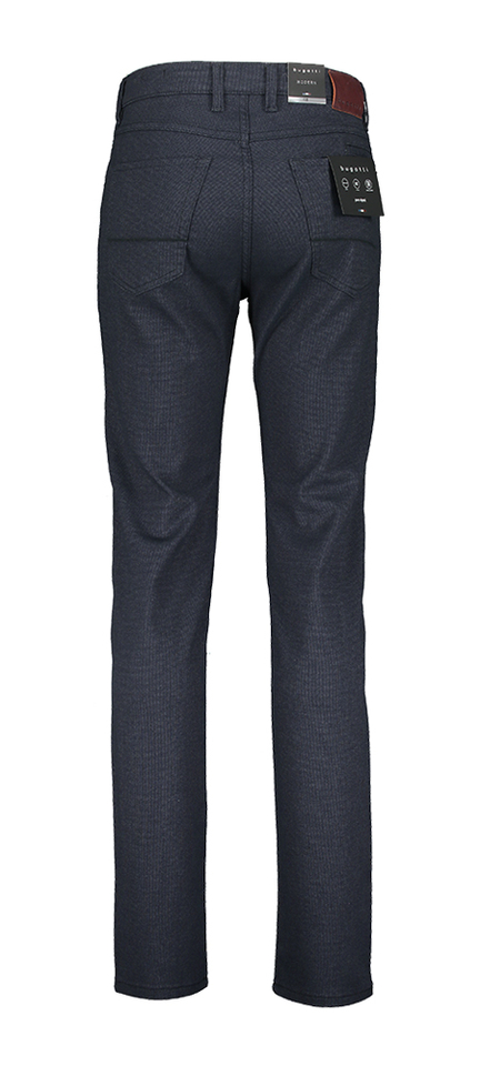 Blauwe modern fit broek Bugatti 
