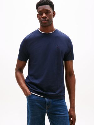 Donkerblauwe katoenen t-shirt Tommy Hilfiger