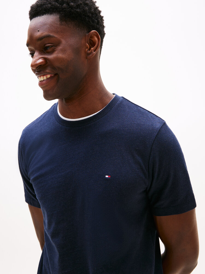 Donkerblauwe katoenen t-shirt Tommy Hilfiger 