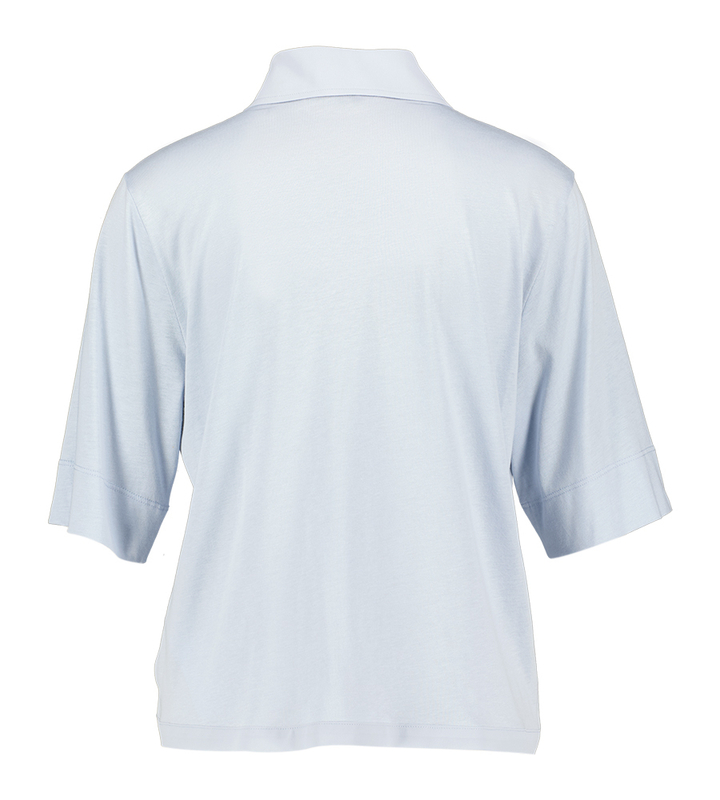 Blauwe bloes met plooidetail Seventy