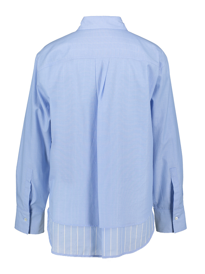 Blauwe bloes met streep detail Seventy