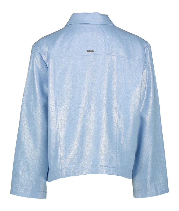 Blauwe vest met glitterdraad Rosette Blue Bay