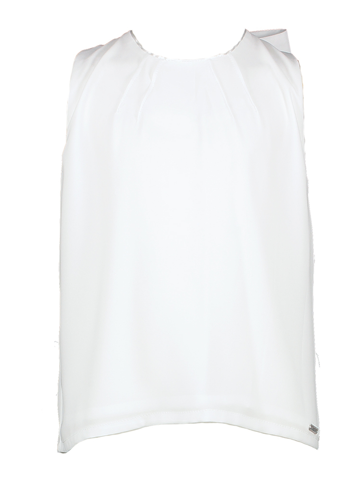 Off white bloes met strik sluiting Wendy Blue Bay