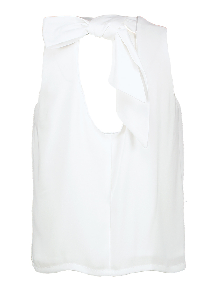 Off white bloes met strik sluiting Wendy Blue Bay