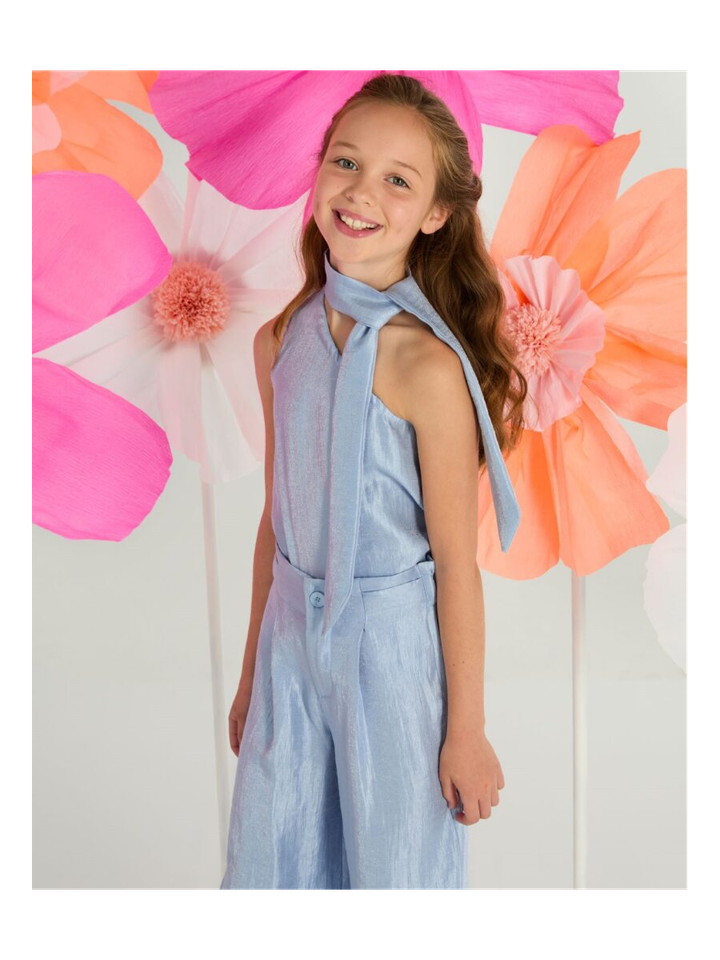 Blauwe wijde broek Thea Blue Bay 