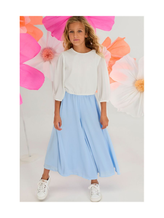 Blauwe wijde broek Trix Blue Bay