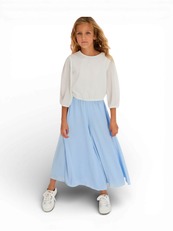 Blauwe wijde broek Trix Blue Bay